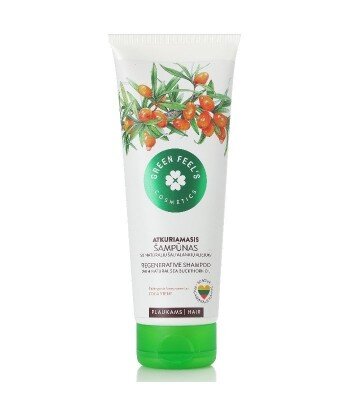 Regenerujący szampon do włosów z naturalnym olejem rokitnika 250 ml, GREEN FEEL'S