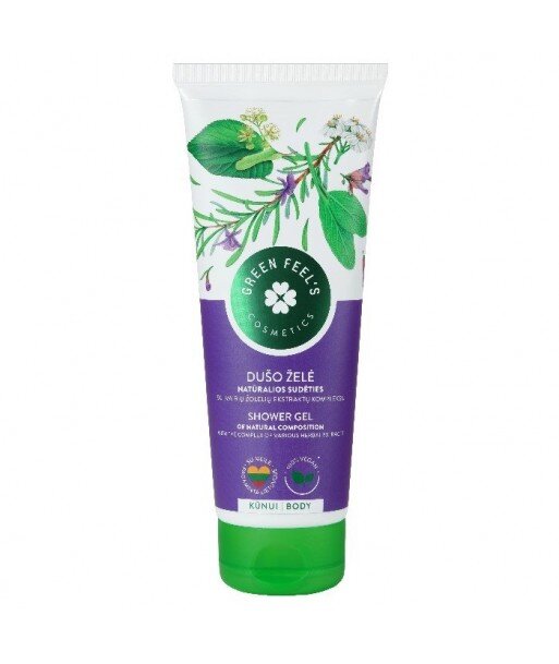 Żel pod prysznic z kompozycją ekstraktów ziołowych 250ml, GREEN FEEL'S