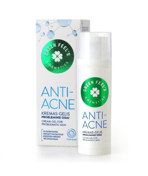 Anti-Acne Przeciwtrądzikowy krem- żel 50ml, GREEN FEEL'S