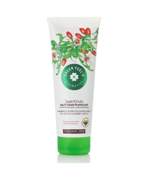 Odżywka-maska z naturalnym ekstarktem z jagód Goji do włosów farbowanych i zniszczonych 150ml, GREEN FEEL'S Odżywka-maska z naturalnym ekstarktem z jagód Goji do włosów farbowanych i zniszczonych 150ml, GREEN FEEL'S