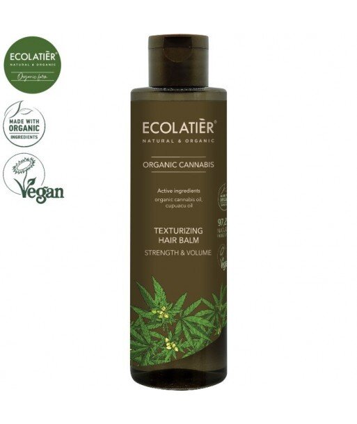 CANNABIS Teksturyzujący Balsam do włosów MOC I OBJĘTOŚĆ, 250 ml ECOLATIER