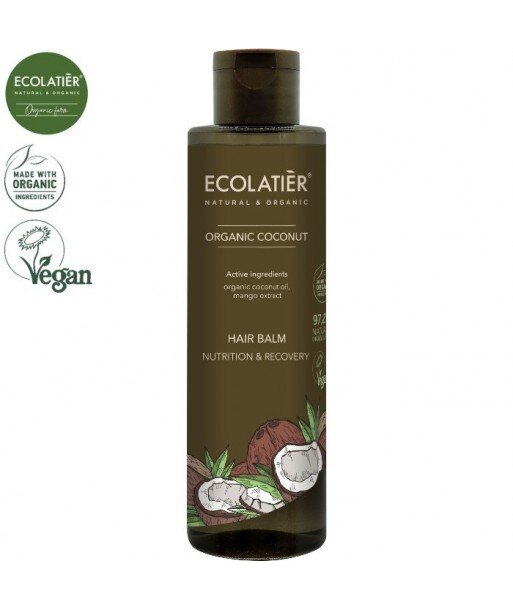 COCONUT Balsam do włosów ODŻYWIANIE I ODNOWA, 250 ml ECOLATIER COCONUT Balsam do włosów ODŻYWIANIE I ODNOWA, 250 ml ECOLATIER