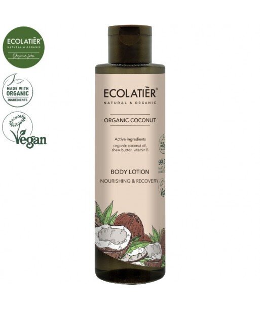 COCONUT Balsam do ciała ODŻYWIANIE I REGENERACJA,250 ml ECOLATIER