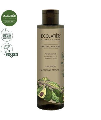 AVOCADO Szampon do włosów SIŁA ODŻYWCZA, 250 ml ECOLATIER
