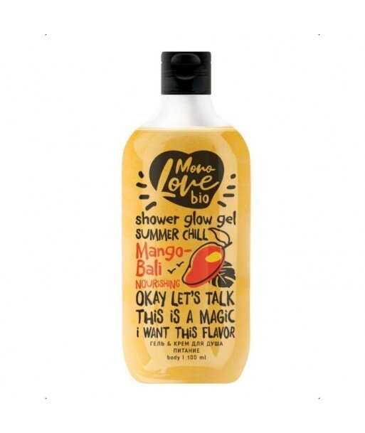 Odżywczy żel-krem pod prysznic Mango Bali, 100 ml BISOU