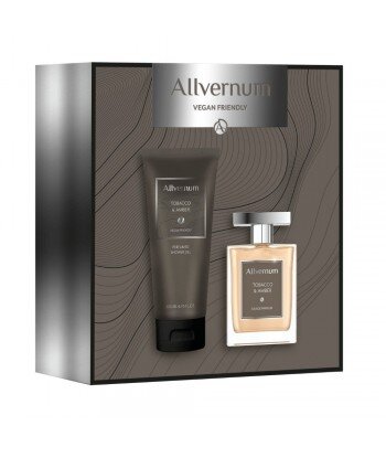 Allvernum Men Zestaw prezentowy Tobacco & Amber woda perfumowana 100ml i żel pod prysznic 200ml
