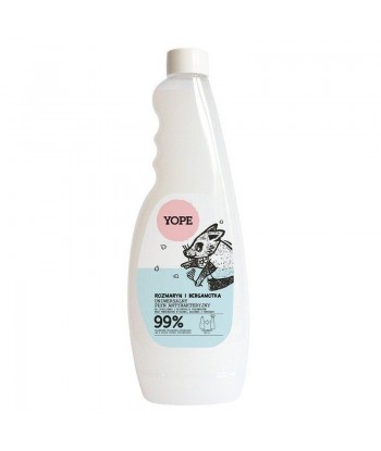 Rozmaryn i Bergamotka, Uniwersalny płyn antybakteryjny - Refill, 750 ml YOPE