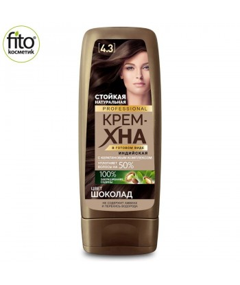 PROFESJONALNA Kremowa-henna indyjska 4.3 Czekolada, 140ml Fitokosmetik