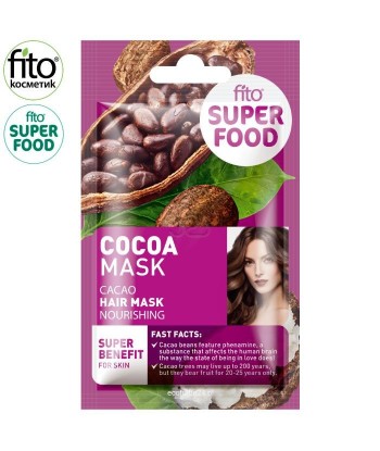 FITO SUPERFOOD maska do włosów, odżywcza, Kakao, 20 ml
