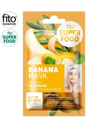 FITO SUPERFOOD Maska do twarzy, promienna skóra, Banany, 10
ml