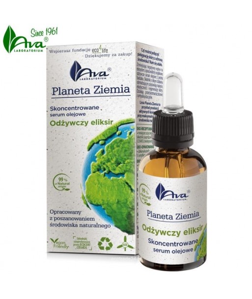 Ava Planeta Ziemia Skoncentrowane serum olejowe - odżywczy eliksir 30ml Ava Planeta Ziemia Skoncentrowane serum olejowe - odżywczy eliksir 30ml
