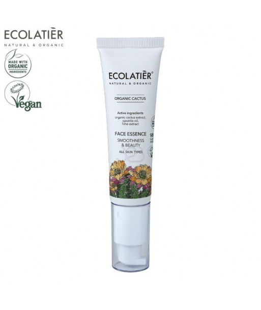 ORGANIC CACTUS Esencja do twarzy wygładzająca do każdego rodzaju cery 30ml ECOLATIER ORGANIC CACTUS Esencja do twarzy wygładzająca do każdego rodzaju cery 30ml ECOLATIER