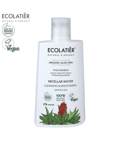 ORGANIC ALOE VERA Micelarna woda Oczyszczanie i nawilżanie, 250ml ECOLATIER