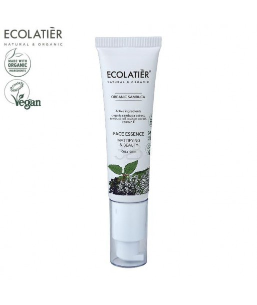 ORGANIC SAMBUCA Esencja matująca do twarzy, 30ml ECOLATIER