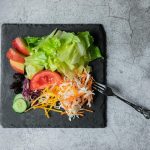 Vegetarian Meal on a Lava Plate